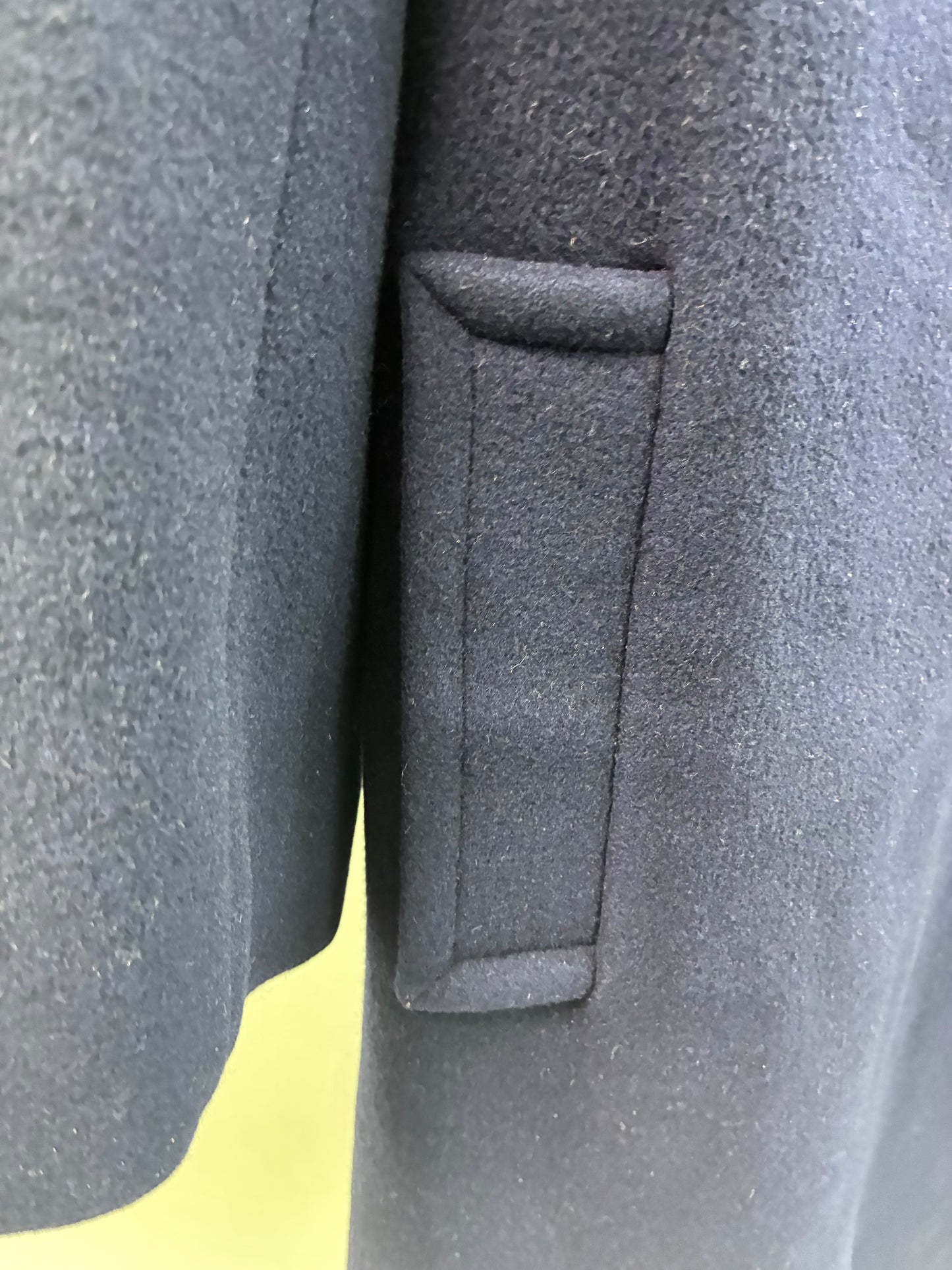 Regency Cashmere Navy Blue Car Coat Size 2