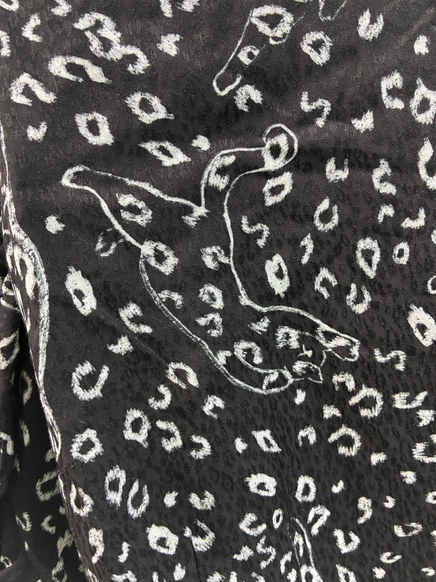 Ted Baker Cat Print Mini Puff Sleeve Dress Size 0