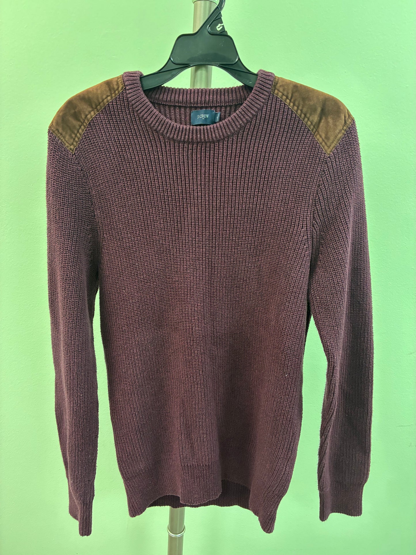 J.Crew Burgundy Cable Knit Sweater - Large