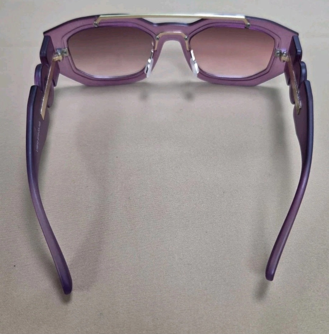 Versace Medusa Plaque Rectangle-frame Sunglasses