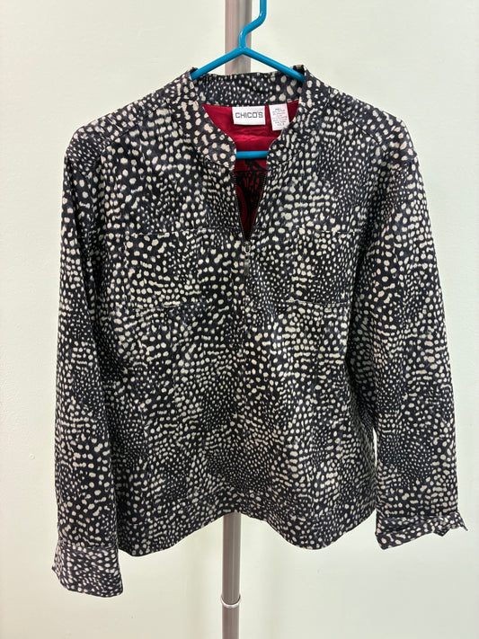 Chico Leopard Print Bomber Jacket
