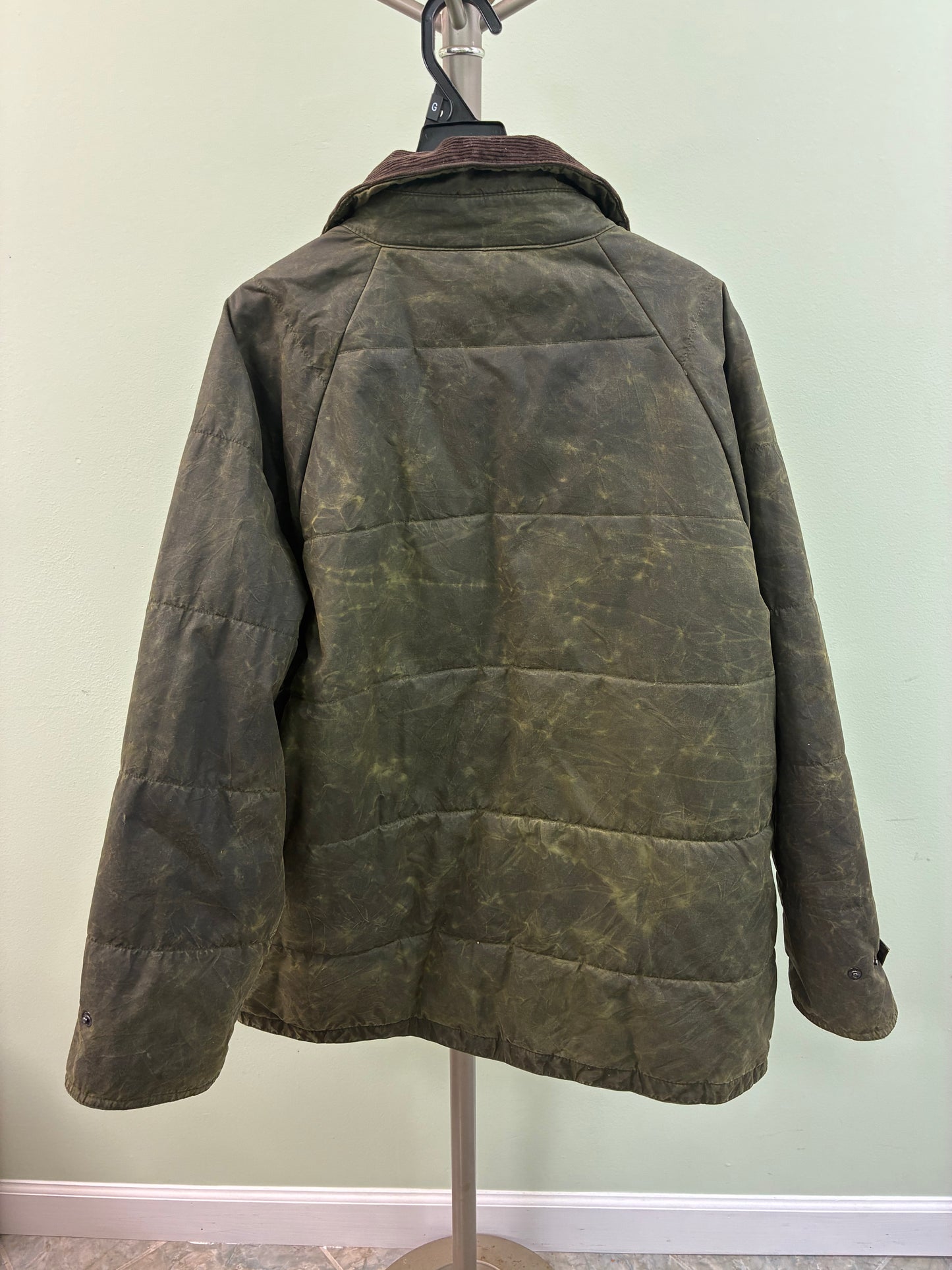 Barbour Bedale Waxed Olive Green Jacket