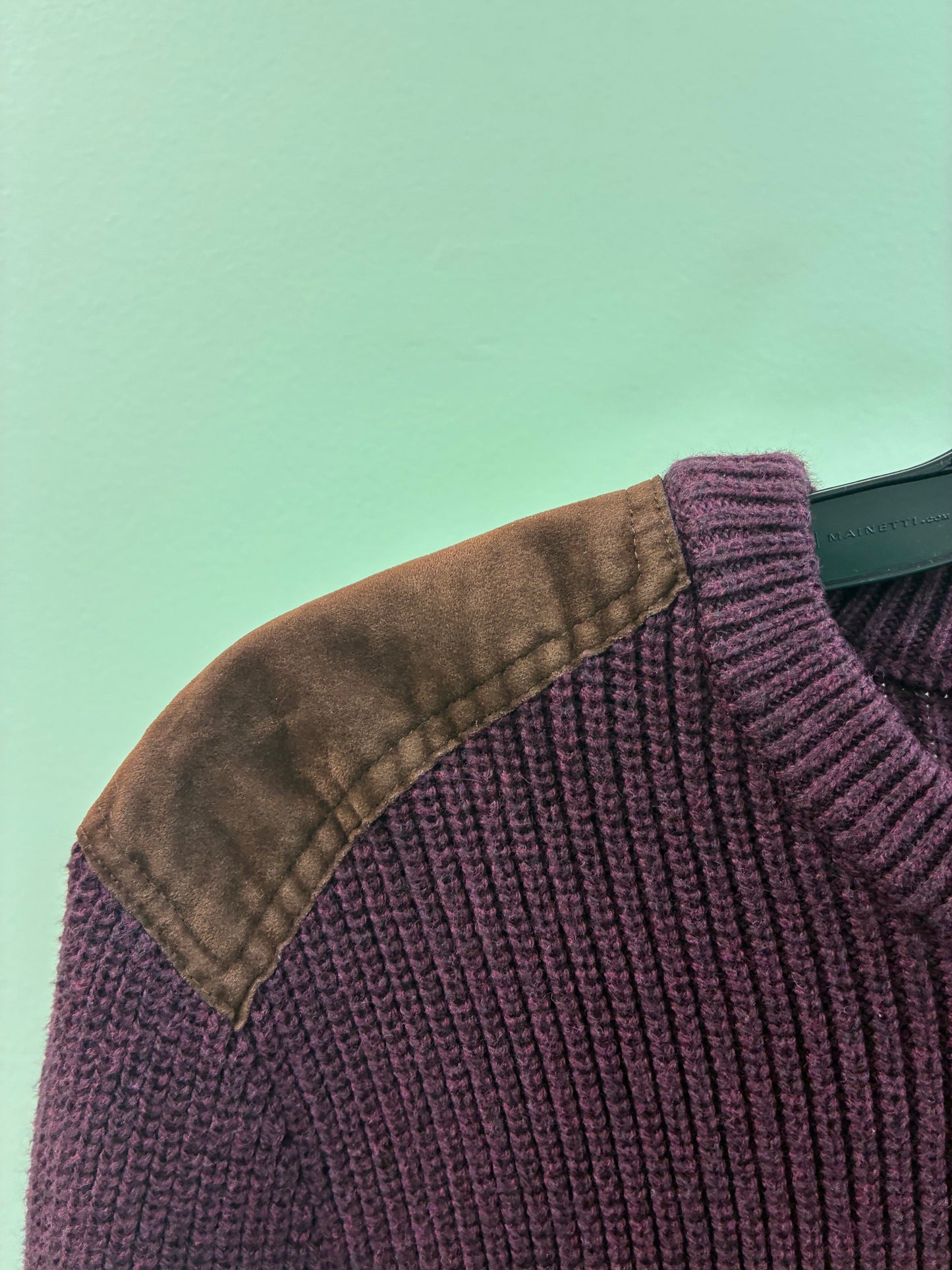 J.Crew Burgundy Cable Knit Sweater - Large