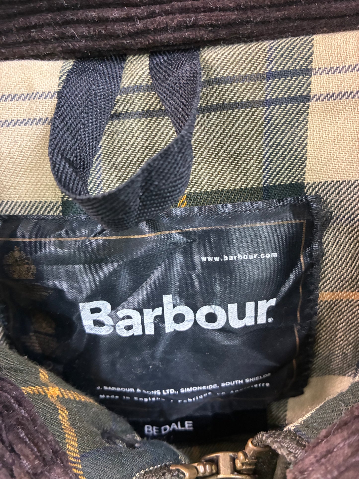 Barbour Bedale Waxed Olive Green Jacket