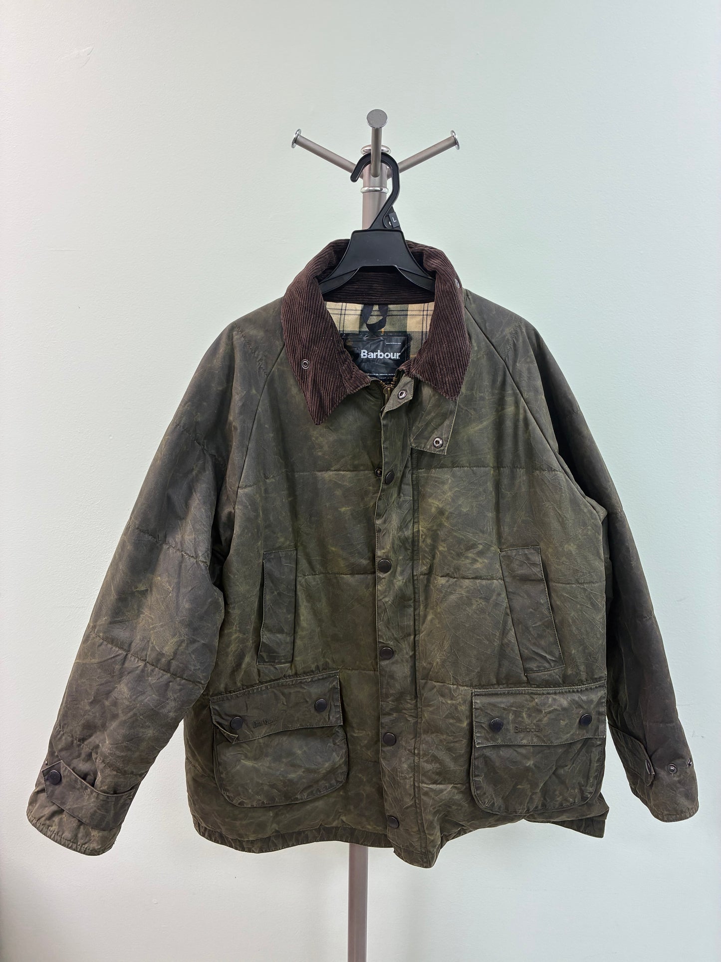 Barbour Bedale Waxed Olive Green Jacket