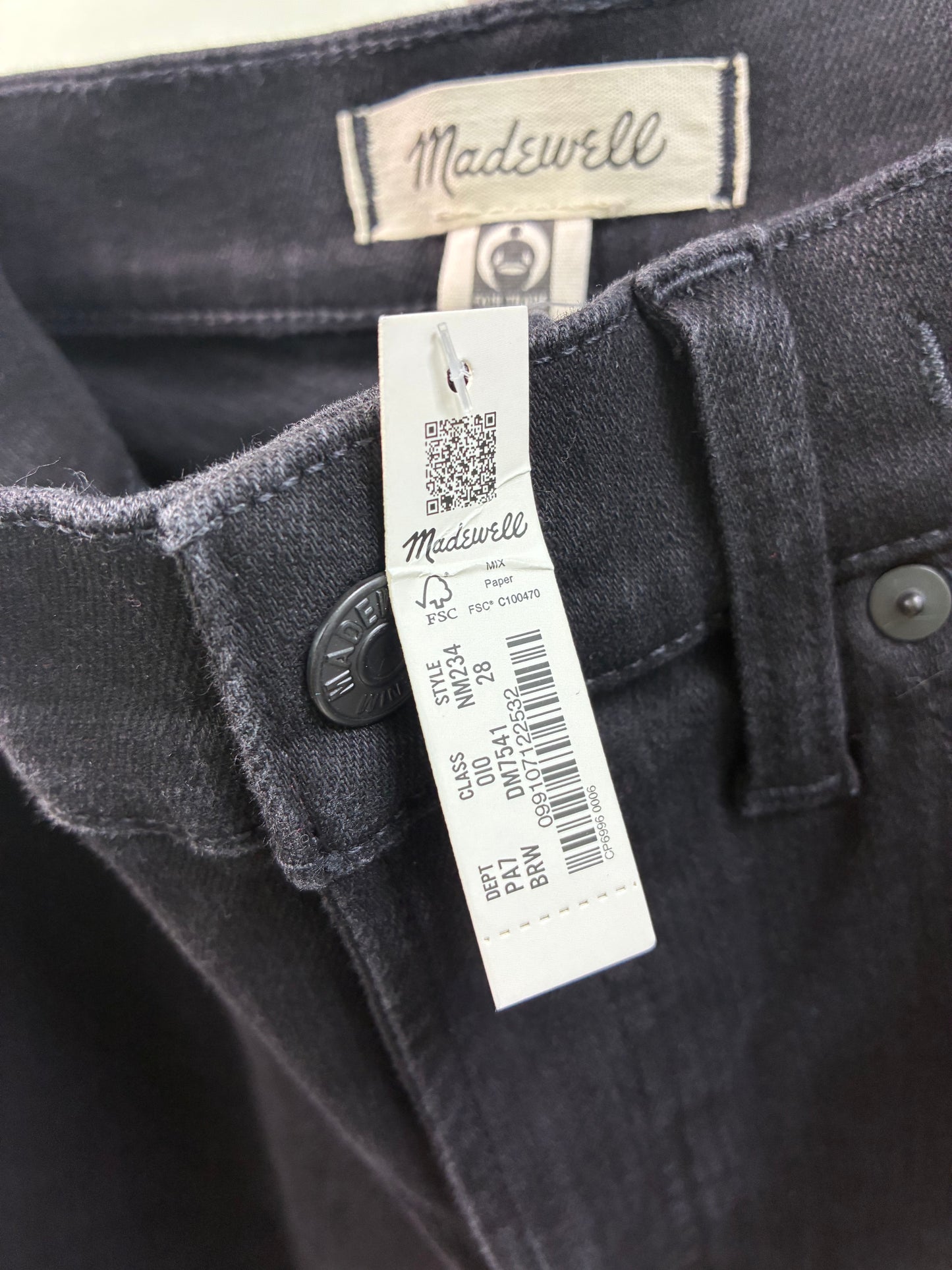 Madewell Black Denim Vintage Wide Leg