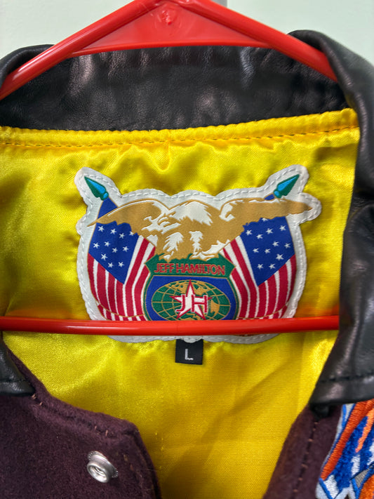 Jeff Hamilton NBA Patch Jacket Large