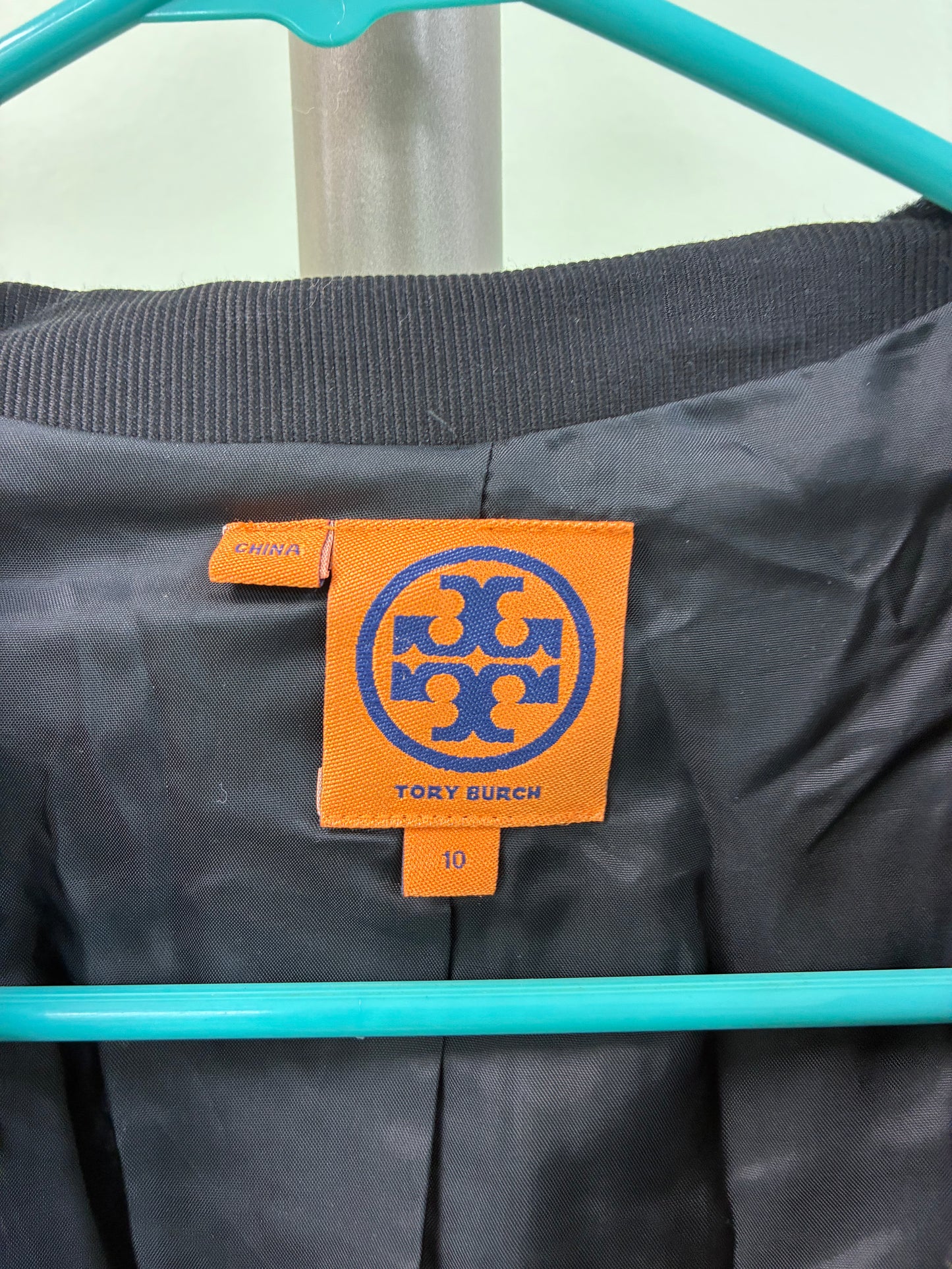 Tory Burch Velvet Womens Jacket Silk Rayon Blend Size 10